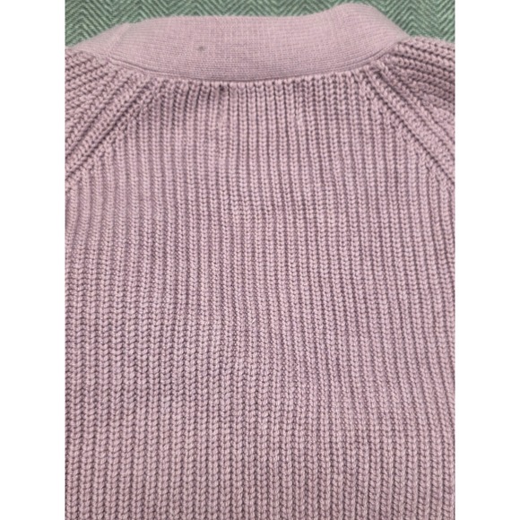 Old Navy Womens XS Mauve Pink Ribbed Shaker Knit V-Neck Button Front Cardigan - Picture 10 of 10